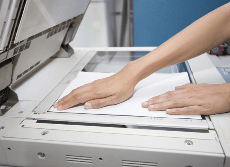 máy photocopy bị mờ