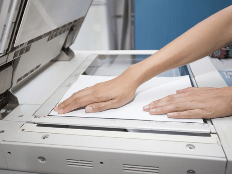 máy photocopy bị mờ