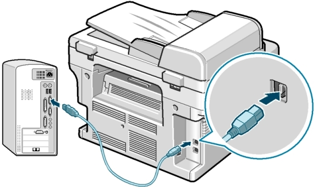 kết nối dây mạng máy photocopy